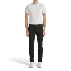 Edwin Men's Lian Mid Rise Skinny Stretch Jeans Sz 36 in Stay Black Zip Fly‎